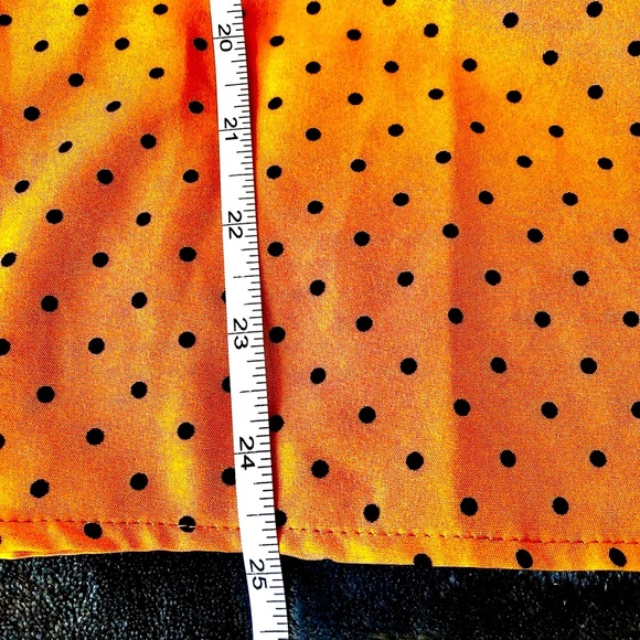 DONATED   Adrienne Vittadini Silky Polka Dot Oversize Logo-Pocket Blouse - Picture 11 of 12